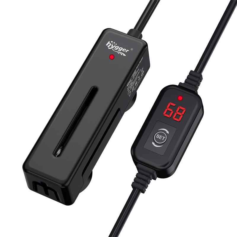 hygger Alertness Nano Heater with its external digital controller