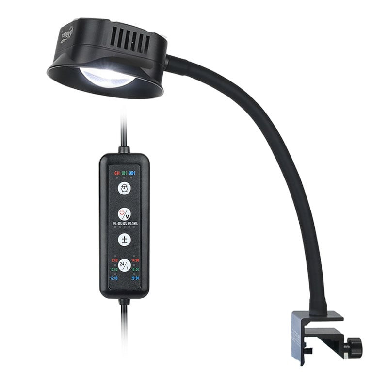hygger Mini Pro clip-on gooseneck aquarium plant light with controller